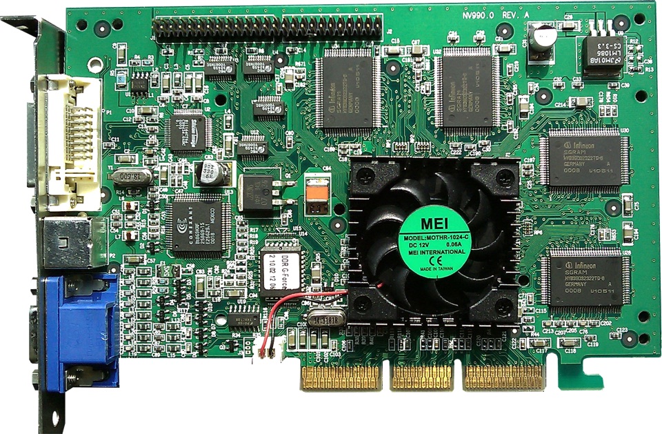NVIDIA GeForce 256 — первый в мире GPU, 1999