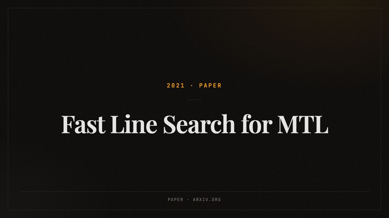Fast Line Search for Multi-Task Learning