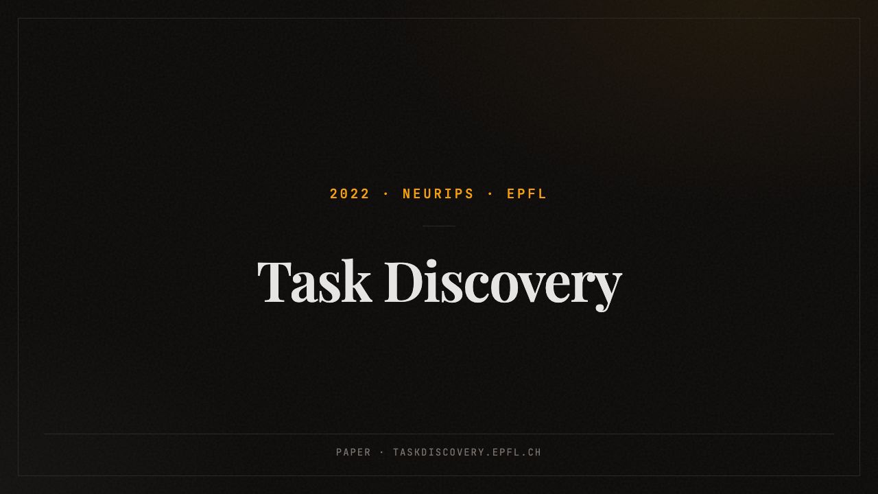 Task Discovery